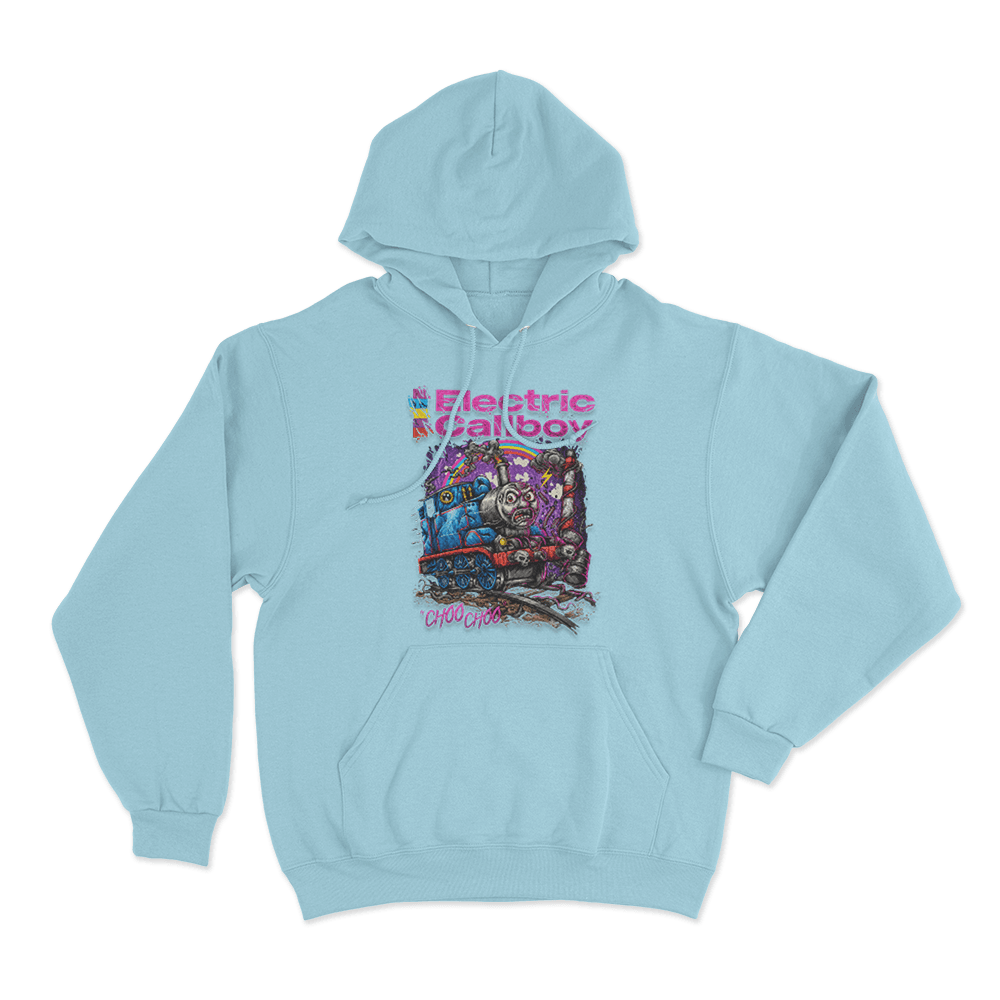 Choo Choo Unisex Hoodie Sky Blue Choo Choo Unisex Hoodie Sky Blue