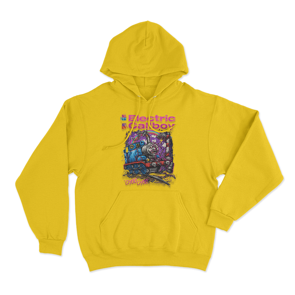 Choo Choo Unisex Hoodie Yellow Choo Choo Unisex Hoodie Yellow