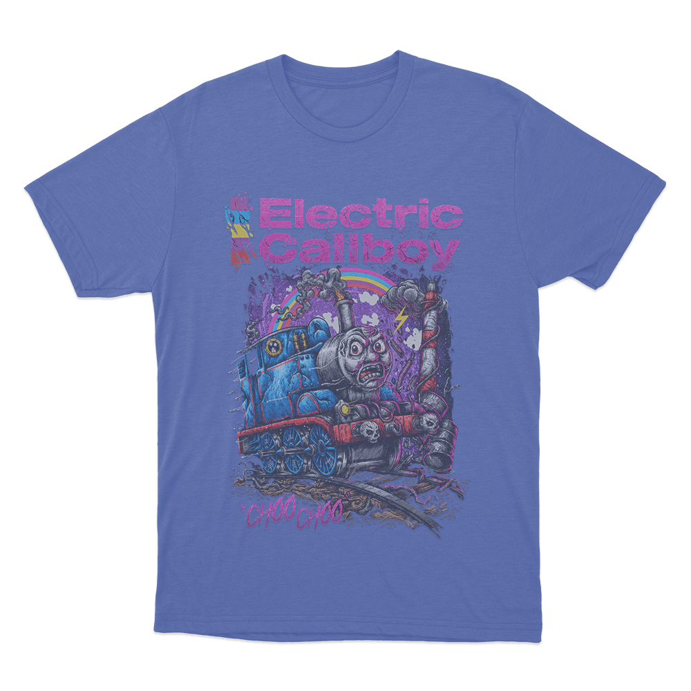 Choo Choo Unisex T Shirt Blue Choo Choo Unisex T Shirt Blue