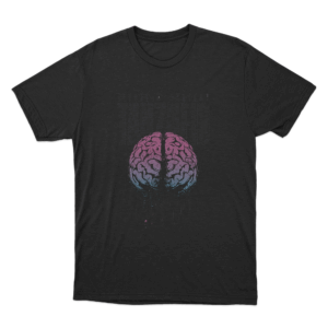 Melting Brain Unisex T Shirt Black